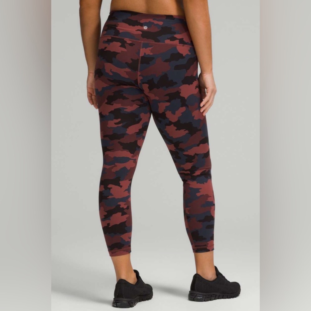 NWOT Lululemon Wunder Train High-Rise Tight 25 Heritage 365 Camo Smoky R… - Picture 1 of 7